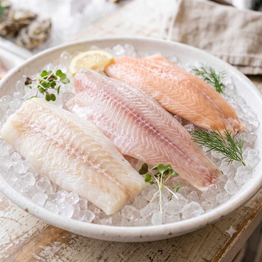 Peixe fresco de alta qualidade